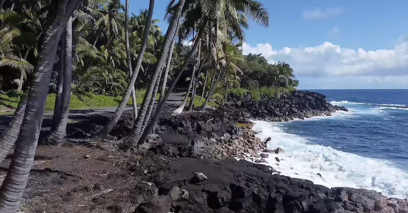 Kalapana Kaimu Black Sand Beach